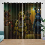 Carica l&#39;immagine nel visualizzatore Galleria, Movie Five Nights At Freddys Curtains Pattern Blackout Window Drapes