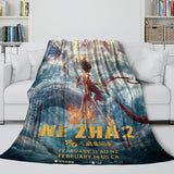 Carica l'immagine nel visualizzatore Galleria, Movie Ne Zha 2 Blanket Flannel Throw Room Decoration