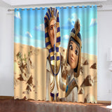 Load image into Gallery viewer, Mummies Curtains Pattern Blackout Window Drapes
