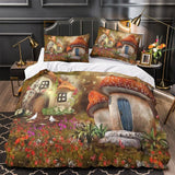 Load image into Gallery viewer, Mushroom House Bedding Set Quilt Cover Room Decoration