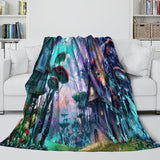 Load image into Gallery viewer, Mushroom House Blanket Flannel Throw Room Decoration