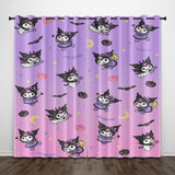 Load image into Gallery viewer, My Melody Kuromi Curtains Pattern Blackout Window Drapes