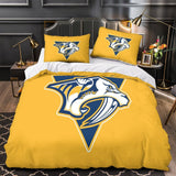 Laden Sie das Bild in den Galerie-Viewer, Nashville Predators Bedding Set Quilt Duvet Cover Without Filler