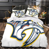 Laden Sie das Bild in den Galerie-Viewer, Nashville Predators Bedding Set Quilt Duvet Cover Without Filler