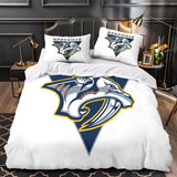 Laden Sie das Bild in den Galerie-Viewer, Nashville Predators Bedding Set Quilt Duvet Cover Without Filler