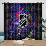 Laden Sie das Bild in den Galerie-Viewer, National Hockey League NHL Curtains Blackout Window Drapes Room Decoration