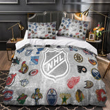 Load image into Gallery viewer, National Hockey League NHL Duvet Cover Bedding Set Without Filler