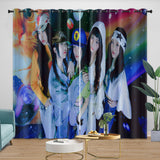 Load image into Gallery viewer, NewJeans Curtains Blackout Window Drapes Kids Room Decoration