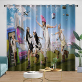 Load image into Gallery viewer, NewJeans Curtains Blackout Window Drapes Kids Room Decoration