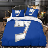 Laden Sie das Bild in den Galerie-Viewer, New York Islanders Bedding Set Quilt Duvet Cover Without Filler