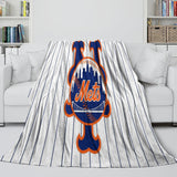 Load image into Gallery viewer, New York Mets Blanket Flannel Throw Room Decoration