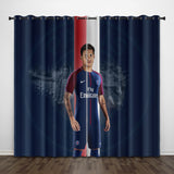 Load image into Gallery viewer, Neymar Curtains Pattern Blackout Window Drapes