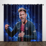 Load image into Gallery viewer, Neymar Curtains Pattern Blackout Window Drapes