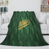 Charger l'image dans la visionneuse de la galerie, Oakland Athletics Blanket Flannel Throw Room Decoration