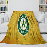 Charger l'image dans la visionneuse de la galerie, Oakland Athletics Blanket Flannel Throw Room Decoration