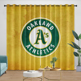 Laden Sie das Bild in den Galerie-Viewer, Oakland Athletics Curtains Blackout Window Drapes Room Decoration