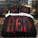 Laden Sie das Bild in den Galerie-Viewer, One Piece Film Red Bedding Set Kids Quilt Duvet Cover Without Filler