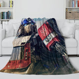 Laden Sie das Bild in den Galerie-Viewer, Optimus Prime Blanket Flannel Fleece Throw Kids Room Decoration