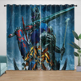 Load image into Gallery viewer, Optimus Prime Curtains Pattern Blackout Window Drapes
