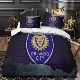 Laden Sie das Bild in den Galerie-Viewer, Orlando City SC Bettwäsche-Set, Bettbezug ohne Füllstoff