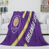 Laden Sie das Bild in den Galerie-Viewer, Orlando City SC Decke Flanell Fleece Überwurf Raumdekoration