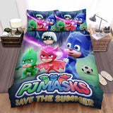 Laden Sie das Bild in den Galerie-Viewer, PJ Masks Duvet Cover Pattern Kids Bedding Sets Without Filler
