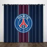 Load image into Gallery viewer, Paris Saint-Germain Football Club Curtains Pattern Blackout Window Drapes