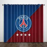 Load image into Gallery viewer, Paris Saint-Germain Football Club Curtains Pattern Blackout Window Drapes