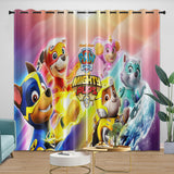 Laden Sie das Bild in den Galerie-Viewer, Paw Patrol Mighty Pups Curtains Pattern Blackout Window Drapes Room Decoration