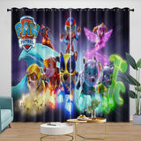 Laden Sie das Bild in den Galerie-Viewer, Paw Patrol Mighty Pups Curtains Pattern Blackout Window Drapes Room Decoration