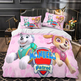 Load image into Gallery viewer, Paw Patrol Skye Duvet Cover Pattern Bedding Set Without Filler
