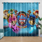 Charger l&#39;image dans la visionneuse de la galerie, Paw Patrol The Mighty Movie Curtains Pattern Blackout Window Drapes