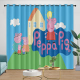 Carica l'immagine nel visualizzatore Galleria, Peppa Pig Curtains Pattern Blackout Window Drapes