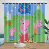 Carica l'immagine nel visualizzatore Galleria, Peppa Pig Curtains Pattern Blackout Window Drapes