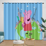 Carica l'immagine nel visualizzatore Galleria, Peppa Pig Curtains Pattern Blackout Window Drapes