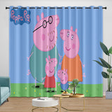 Carica l'immagine nel visualizzatore Galleria, Peppa Pig Curtains Pattern Blackout Window Drapes
