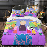 Load image into Gallery viewer, Peppa Pig Duvet Cover Pattern Bedding Set Without Filler