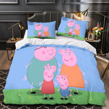 Load image into Gallery viewer, Peppa Pig Duvet Cover Pattern Bedding Set Without Filler