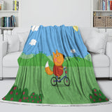 Load image into Gallery viewer, Peppa Pig Freddie Fox Blanket Pattern Flannel Throw Room Decoration