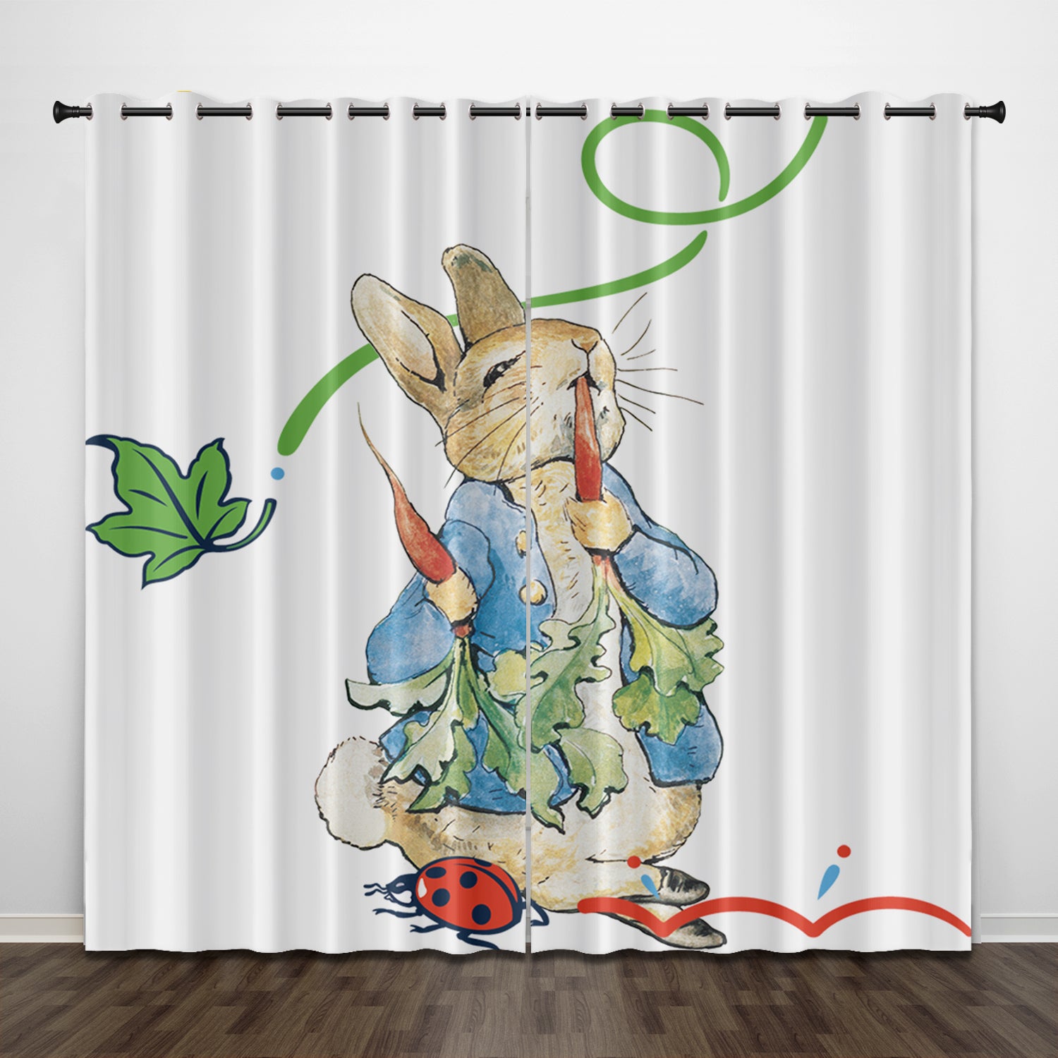 Peter Rabbit Curtains Pattern Blackout Window Drapes – ebuycosuk