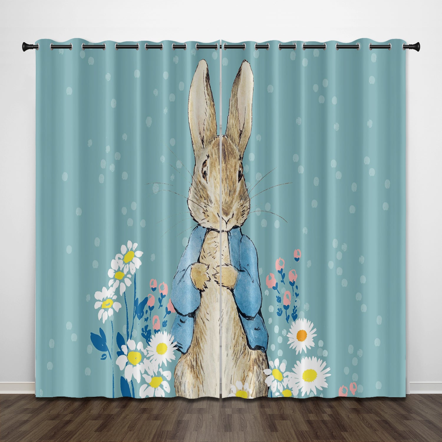 Peter Rabbit Curtains Pattern Blackout Window Drapes – ebuycosuk