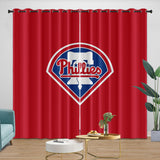 Load image into Gallery viewer, Philadelphia Phillies Curtains Blackout Window Drapes Room Decoration