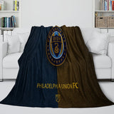 Laden Sie das Bild in den Galerie-Viewer, Philadelphia Union Decke Flanell Fleece Überwurf Raumdekoration