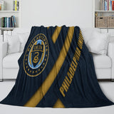 Laden Sie das Bild in den Galerie-Viewer, Philadelphia Union Decke Flanell Fleece Überwurf Raumdekoration