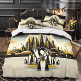 Laden Sie das Bild in den Galerie-Viewer, Pittsburgh Penguins Bedding Set Quilt Duvet Cover Without Filler