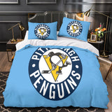 Laden Sie das Bild in den Galerie-Viewer, Pittsburgh Penguins Bedding Set Quilt Duvet Cover Without Filler