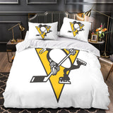 Laden Sie das Bild in den Galerie-Viewer, Pittsburgh Penguins Bedding Set Quilt Duvet Cover Without Filler