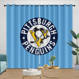 Laden Sie das Bild in den Galerie-Viewer, Pittsburgh Penguins Curtains Blackout Window Drapes Room Decoration