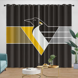Laden Sie das Bild in den Galerie-Viewer, Pittsburgh Penguins Curtains Blackout Window Drapes Room Decoration