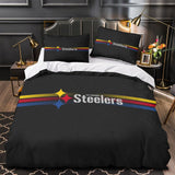 Carica l&#39;immagine nel visualizzatore Galleria, Pittsburgh Steelers Bedding Set Duvet Cover Without Filler